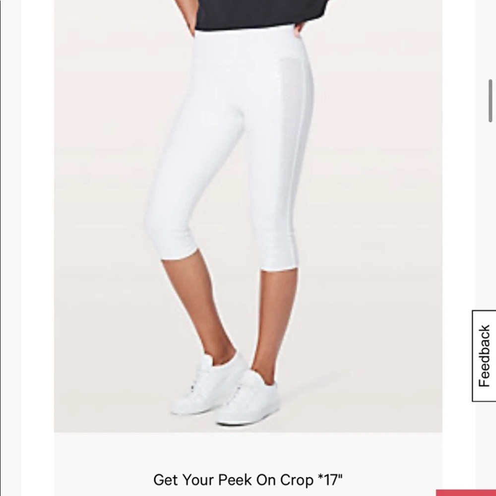 Lululemon get your peak on crop